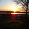 En stilla morgon på Lövekulle camping i Alingsås