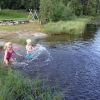 Bild av @kajsavhellman - Galna ungar på Anttjärn camping efter en dag i bil.