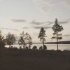 Bild från Sälstens camping, Härnösand av @animallover07 - Kväll vid ångermanälven. Härlig utsikt från husvagnen.
