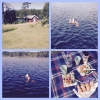 Bild från Ånnaboda av @besse019 - Vi badar o njuta av Ånnaboda sjön o skaldjurssalladen ☀️