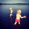 Bild från Osby Camping av @mr_majzoo - Bad i Osbysjön :-)
#fraggles #twins #svensksommar
