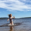 Bild av @dromhus1 - Min hjältinna! #badaismältvatten #fjällsjö #lofsdalen #svinkalltivattnetmenvarmtpåland