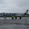 En härlig CRJ 900 lyfter mot Split i Kroatien om 15 minuter från Norrköping flygplats. Självklart fullbokad. Idag är det premiär för säsongen och härefter erbjuds avgångar varje lördag t.o.m. 30 juli med Kroatienspecialisten :-).