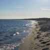 den superlånga stranden precis brevid campingen