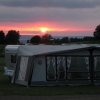 Solnedgång över Öninge camping