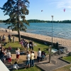 Utsikt från vandrarhemmets balkong 
