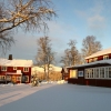 Vacker vinterdag på Brattlandsgården!