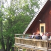 Middag på verandan på STF Trosa/Lagnö Studio