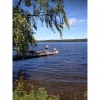 Bild av @kungsskogen - Och där hoppade de i #fagerön #virå #stavsjö #sommarlov