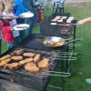 BBQ and campfire.