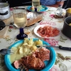 Bild från Löts Camping av @jan_ferb - Mer campingmat. (Och räkorna är hickoryrökta på grillen. )