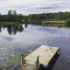 Bild från Smednäset Camping av @lenaswanstrom - Så fina kvällar i Dalarna! Ett dopp i det blå, även om det bara blev med tårna, direkt från bastun!