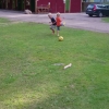 Bild av @sundbomanders - Match före ett kvällsdopp