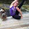 Bild av @menardaurore - That was hard ! #BackToBackbends @beachyogagirl @kinoyoga @aloyoga / #CompassPose #ParivrttaSuryaYantrasana #yogachallenge #igyogachallenge #igyoga