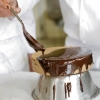 En tårta i chokladbad