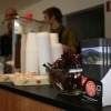 Invigningen av Elite Audio. Kaffebar på plats garanterar Växjös godaste ljud.