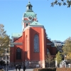  Kyrkan från Kungsträdgården. 