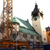  Stora arbeten pågår runt kyrkan, och vissa gator är avstängda.