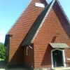 Ulrika kyrka med vapenhus från 1742.