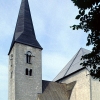 Källunge kyrka, juli 1985. Foto: Åke Johansson.