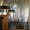 Kyrkans interiör sedd ifrån orgelläktaren