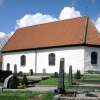 Stora Lundby kyrka, maj 1992. Foto: Åke Johansson.