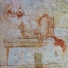 Kalkmåleridetalj från 1100-talet.