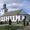 Fristads kyrka, maj 1989. Foto: Åke Johansson.