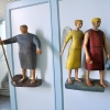 Fig.1 Dopmotiv: Moses slår vatten ur klippan.  Fig. 2 Nattvardsmotiv, Elias får bröd av ängeln