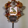 Begravningsvapen till minne av Georg Papegoja, död 1693
