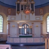 Ovanligt med altare och altarorgel