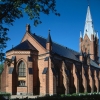 Trönö nya kyrka på 90-talet - innan branden. Foto: Åke Johansson.
