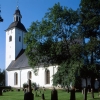 Hälsingtuna kyrka, sommaren 2002. Foto: Åke Johansson.