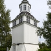 Klockstapeln vid Fors kyrka, 31 juli 2019. Foto: Åke Johansson.