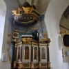 Predikstolens äldsta delar är från 1600-talet