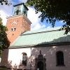  Kyrkan sedd från parken på södra sidan.