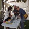 tovning på sommarcaféet idag