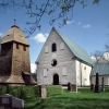 Badelunda kyrka, maj 1992. Foto: Åke Johansson.