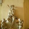 En Ecce Homo-skulptur vid det från gravkor omdanade interna kapellet.