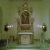 Vintrosa Kyrkas Altare och Altar-tavla. Bild: Mathias Johansson