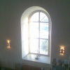 Fönster i Vintrosa Kyrka. Bild: Mathias Johansson