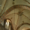 Taket i Dalbykyrka. Augusti 2013