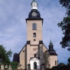 Vreta Klosters kyrka, sommaren 1987. Foto: Åke Johansson.