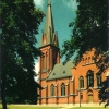 Vykortsbild av kyrkan.