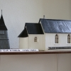  Kyrkan har ett flertal modeller av tidigare kyrkor.