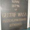 Minnestavla över känd församlingsbo.