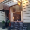 Utanför Boulangerie på Lilla Nygatan