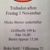 1 November, Missa inte detta !!
Vi ses