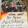 Allsång hos Morten! 
Detta vill ni inte missa så ring eller maila för att boka plats och sjung med oss 
