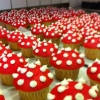 Flugsvamps cupcakes till Mulberry´s event för höst/vinterkollektionen 2011